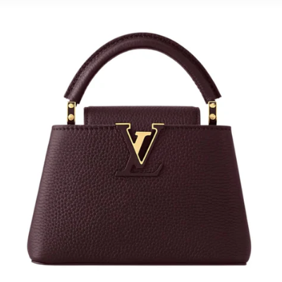 Louis Vuitton | Capucines Mini Bag In Wine Red Taurillon Leather