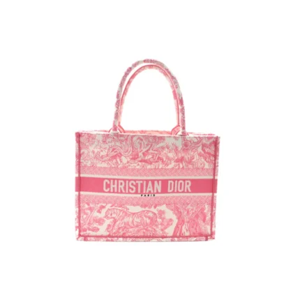Dior | Canvas Embroidered Tote Pink Bag