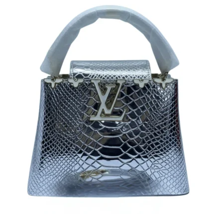 Louis Vuitton | Capucines Bag In A Metallic Silver