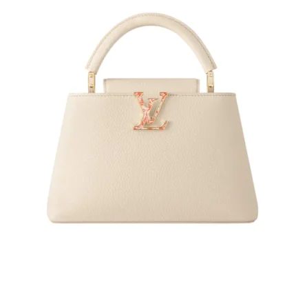 Louis Vuitton | Capucines Nano Handbag In Cream Taurillon Leather