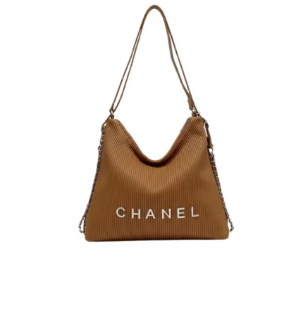 Chanel | Hobo Bag Featuring A Textured, Ribbed Design